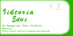 viktoria edvi business card